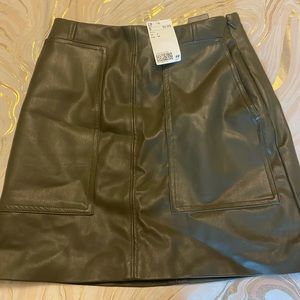 H&M leather skirt